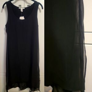 NWT Kenneth Cole Flowy Layered Black Dress